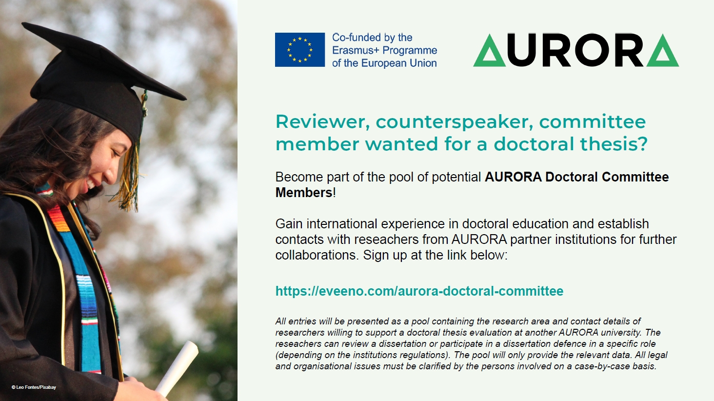 Araminascandal - Become part of the pool of potential AURORA Doctoral Committee Members! |  Aurora